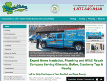 Tablet Screenshot of hvacwesternpa.com